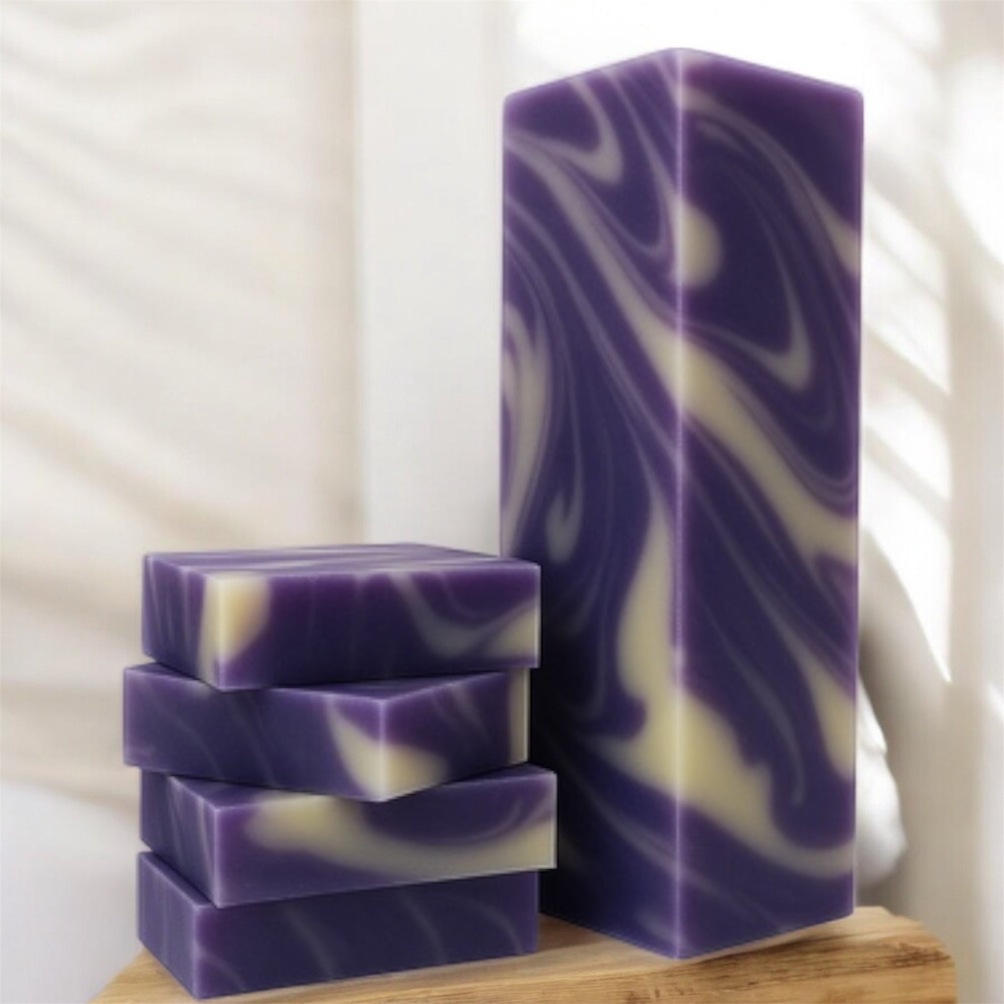 Lavender Swirl Cold Pressed Soap